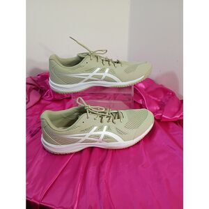 Asics Mens SZ 15 Upcourt 6 Volleyball Court Shoe Kacki 1071A104-101.
